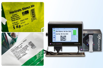 马肯依玛士TTO热转印打码机X45常用于软包装,例如胶袋,薄膜上的日期/批号/追溯码/图案/条码/二维码等内容的全自动打码。常用于食品、化妆品、医药保健生物制品、薄膜等行业